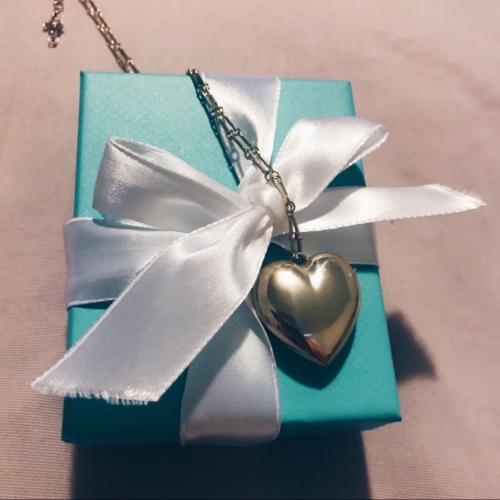 Tiffany Sterling Silver Heart Pendant Necklace - Picture 7 of 8